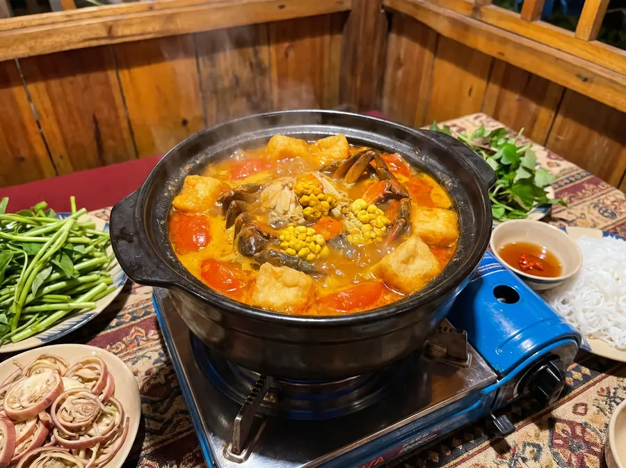 Lẩu cua & cua chế biến